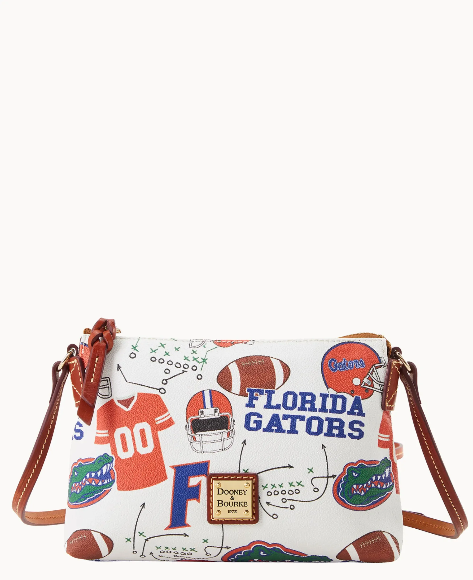 Dooney & Bourke Game Day Ready|Printed Fabric<Collegiate University of Florida Crossbody Pouchette U OF FLORIDA