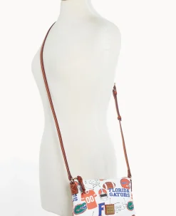 Dooney & Bourke Game Day Ready|Printed Fabric<Collegiate University of Florida Crossbody Pouchette U OF FLORIDA