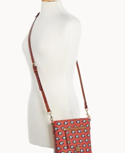 Dooney & Bourke Game Day Ready|Printed Fabric<Collegiate University of Georgia Small Zip Crossbody U OF GEORGIA