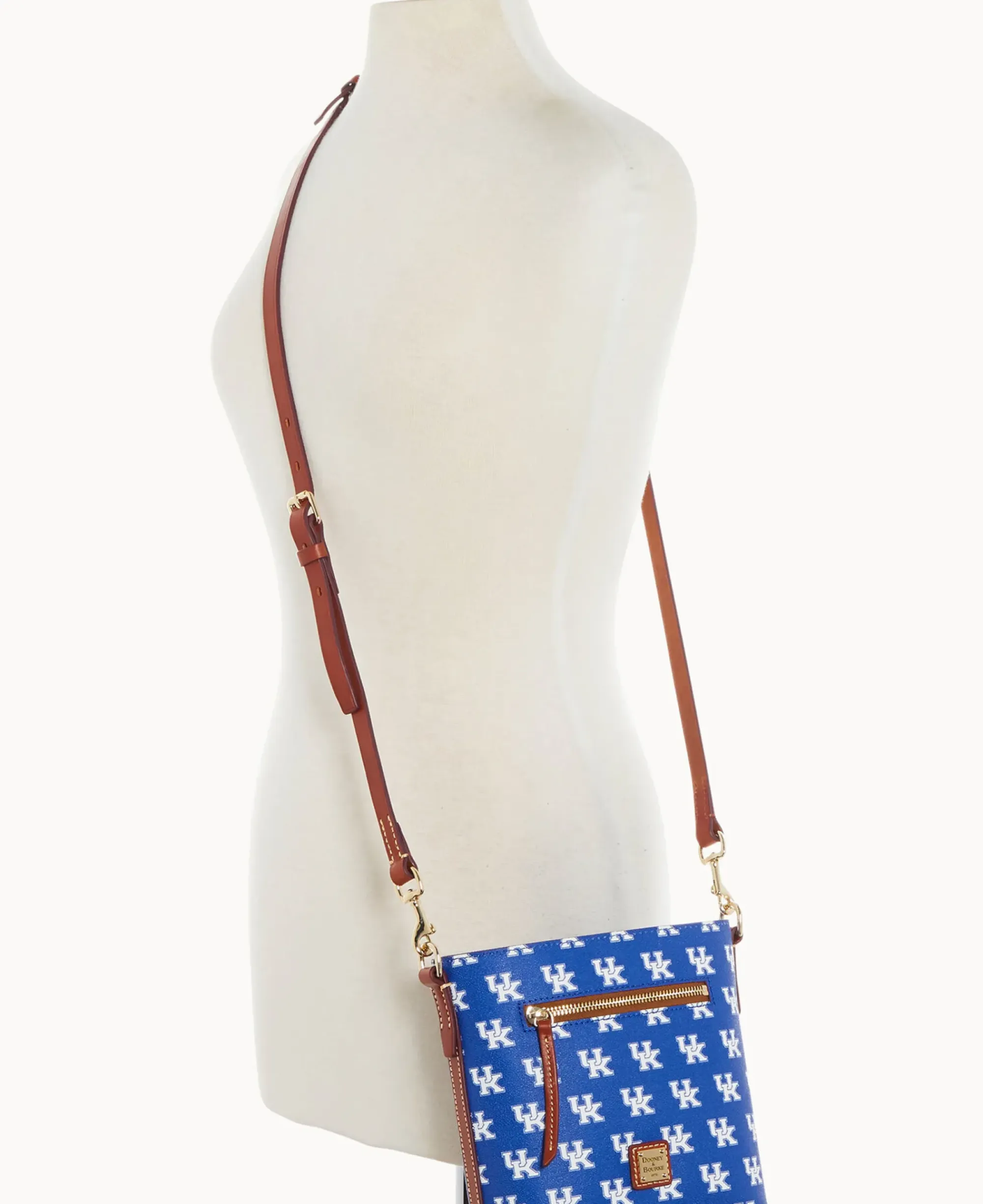 Dooney & Bourke Game Day Ready|Printed Fabric<Collegiate University of Kentucky Small Zip Crossbody U OF KENTUCKY