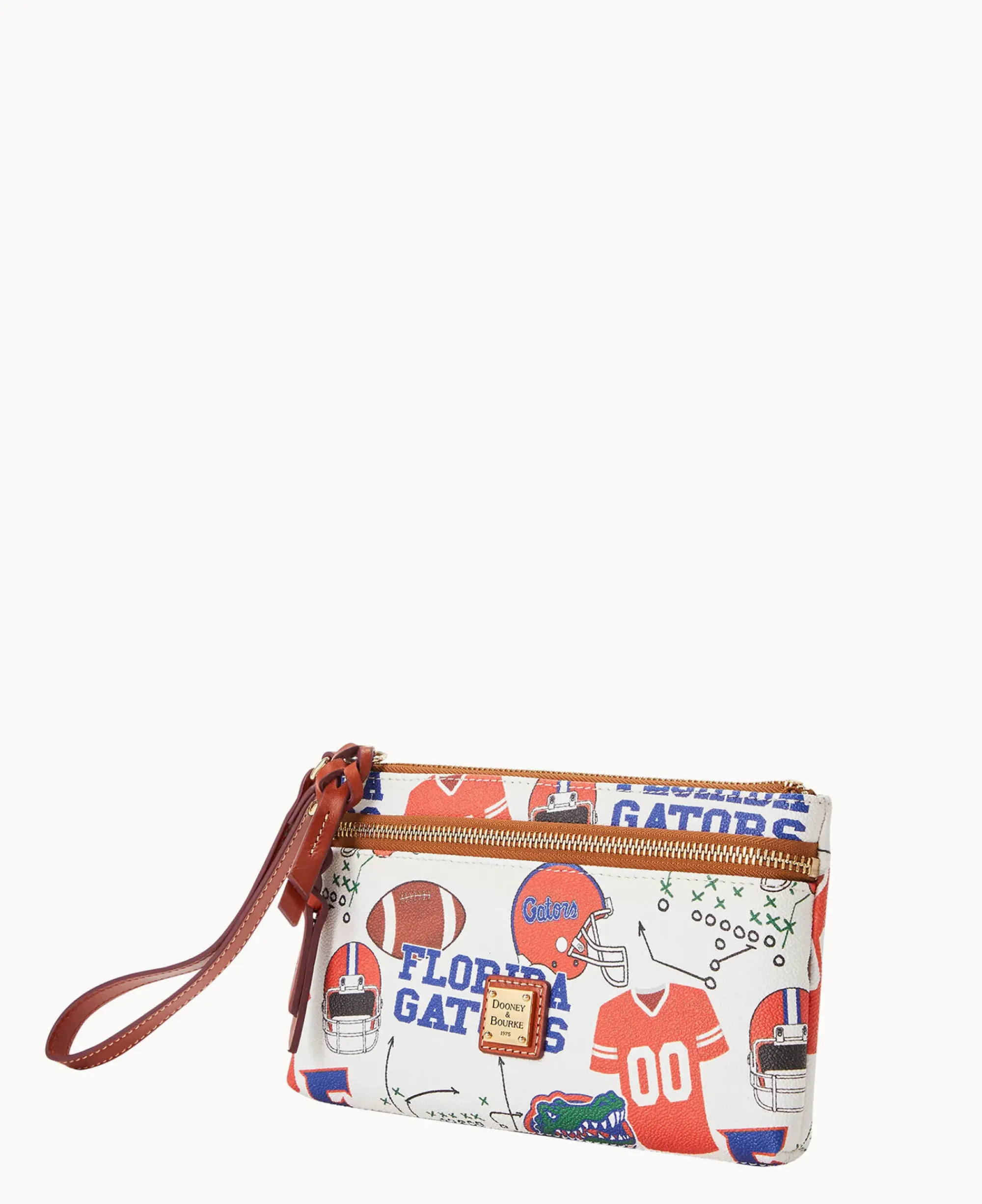 Dooney & Bourke Grab and Go|Wristlets<Collegiate a Double Zip Wristlet University of Florid