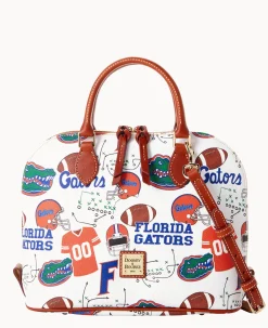 Dooney & Bourke Game Day Ready|Printed Fabric<Collegiate University of Florida Zip Zip Satchel U OF FLORIDA