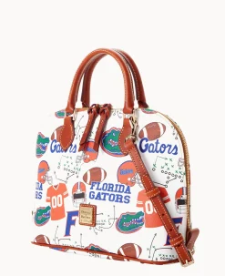 Dooney & Bourke Game Day Ready|Printed Fabric<Collegiate University of Florida Zip Zip Satchel U OF FLORIDA