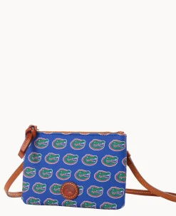 Dooney & Bourke Game Day Ready|Printed Fabric<Collegiate a Top Zip Crossbody University of Florid