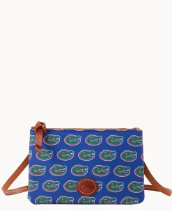 Dooney & Bourke Game Day Ready|Printed Fabric<Collegiate a Top Zip Crossbody University of Florid