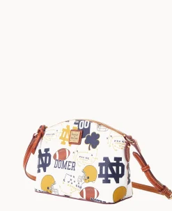 Dooney & Bourke Game Day Ready|Printed Fabric<Collegiate University of Suki Crossbody NOTRE DAME