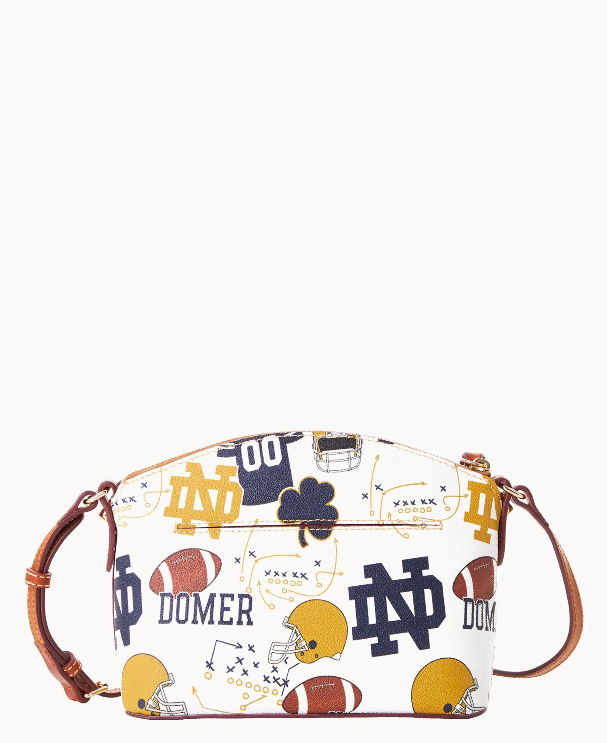 Dooney & Bourke Game Day Ready|Printed Fabric<Collegiate University of Suki Crossbody NOTRE DAME