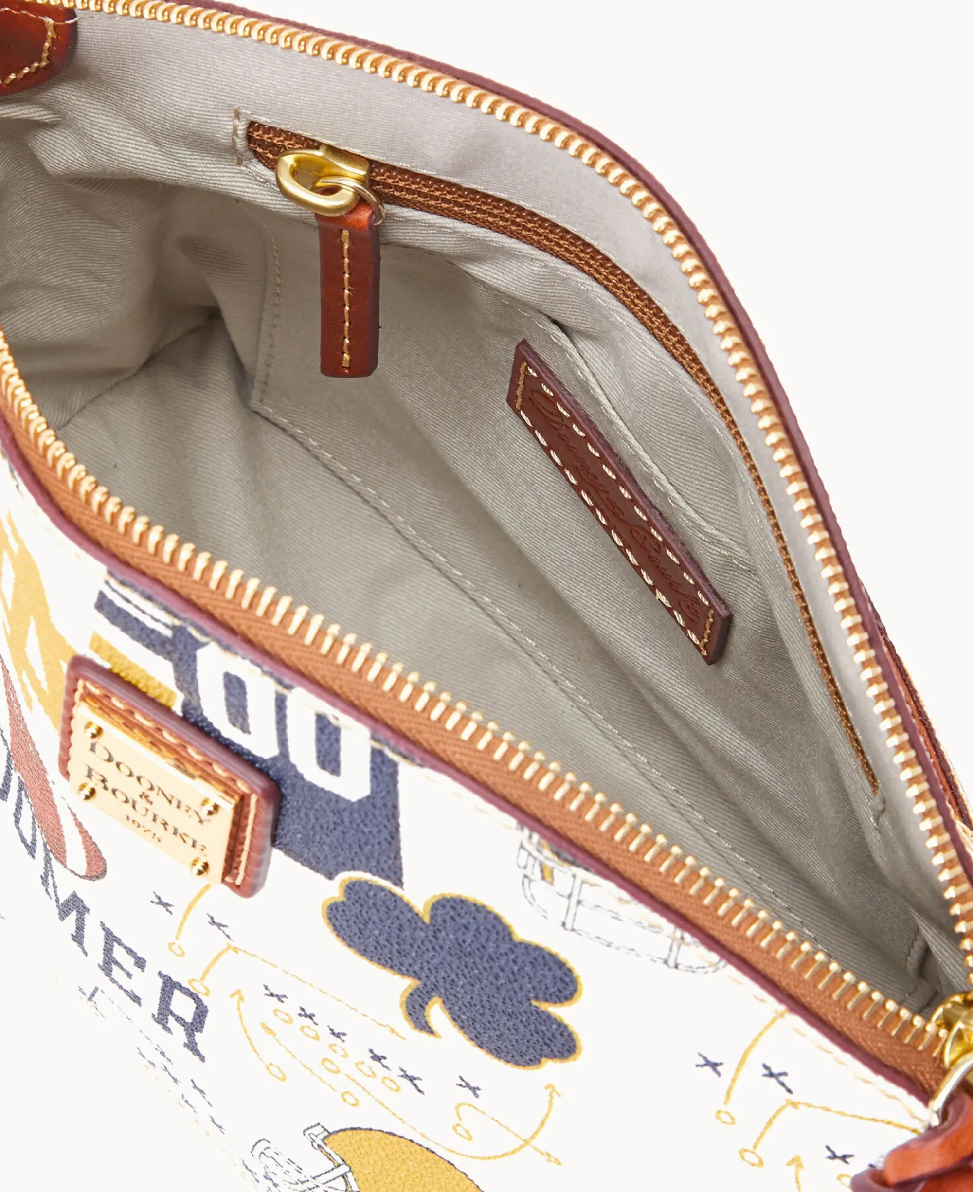Dooney & Bourke Game Day Ready|Printed Fabric<Collegiate University of Suki Crossbody NOTRE DAME