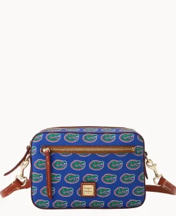 Dooney & Bourke Game Day Ready|Printed Fabric<Collegiate University of Florida Camera Zip Crossbody U OF FLORIDA