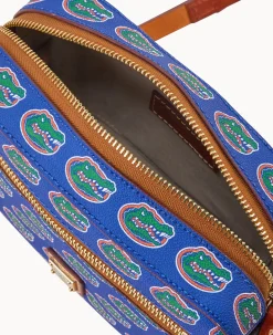 Dooney & Bourke Game Day Ready|Printed Fabric<Collegiate University of Florida Camera Zip Crossbody U OF FLORIDA