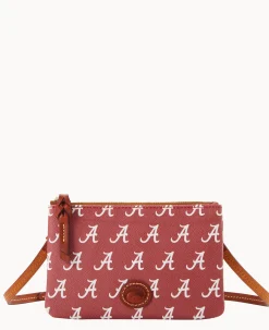 Dooney & Bourke Game Day Ready|Printed Fabric<Collegiate a Top Zip Crossbody University of Alabam