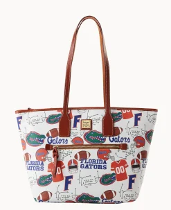 Dooney & Bourke Game Day Ready|Printed Fabric<Collegiate University of Florida Tote U OF FLORIDA