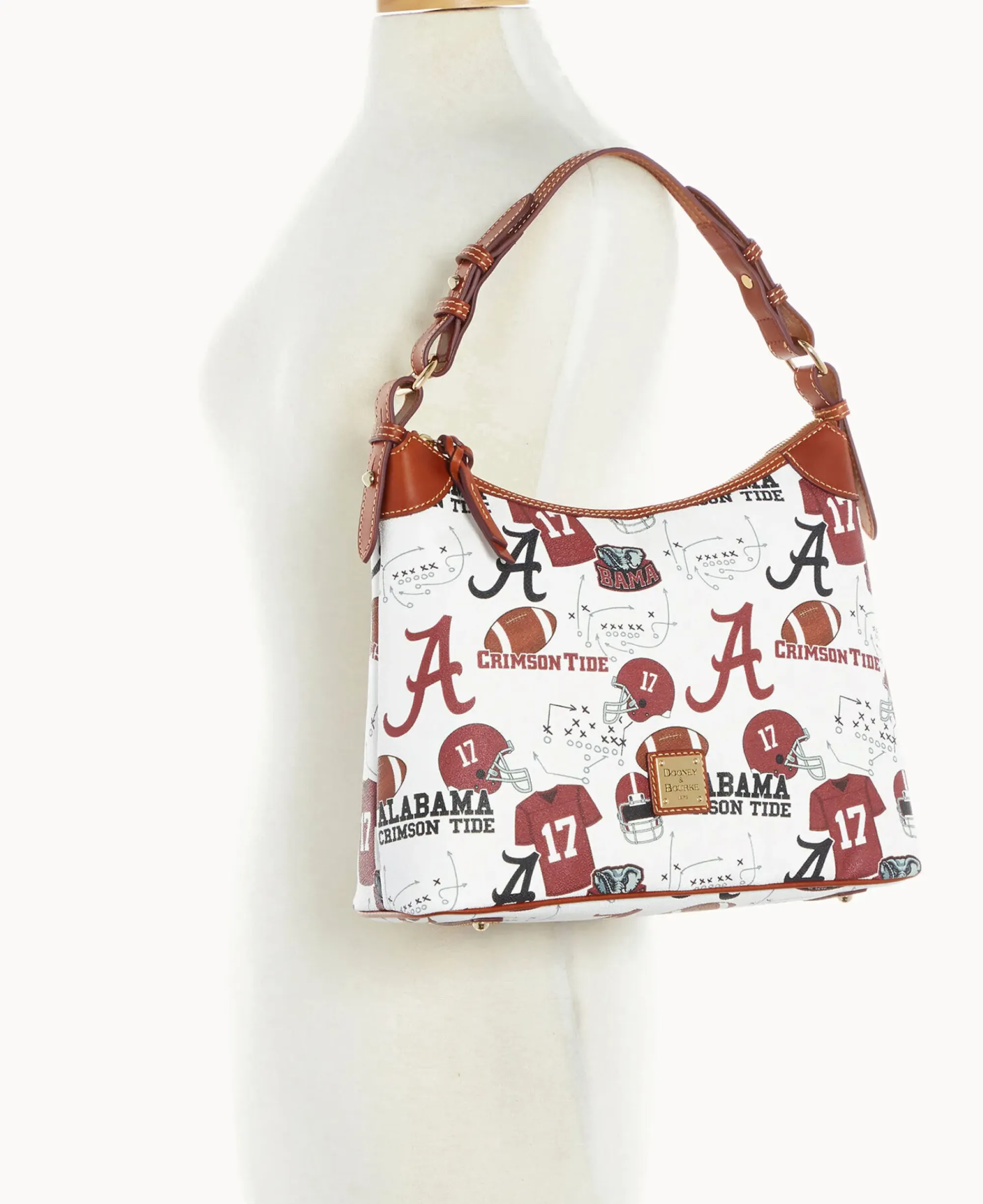 Dooney & Bourke Game Day Ready|Printed Fabric<Collegiate University of Hobo Alabama