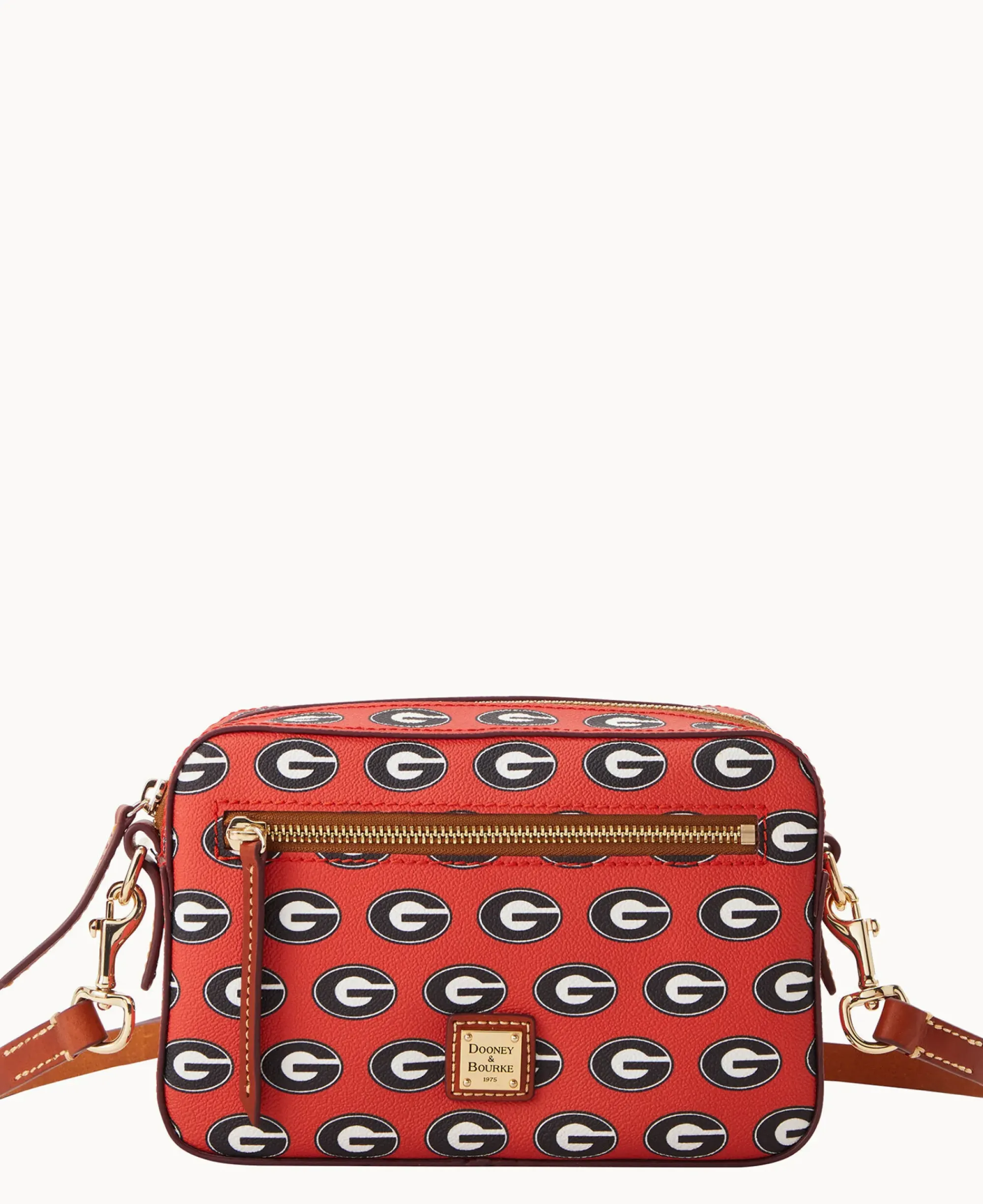 Dooney & Bourke Game Day Ready|Printed Fabric<Collegiate University of Georgia Camera Zip Crossbody U OF GEORGIA