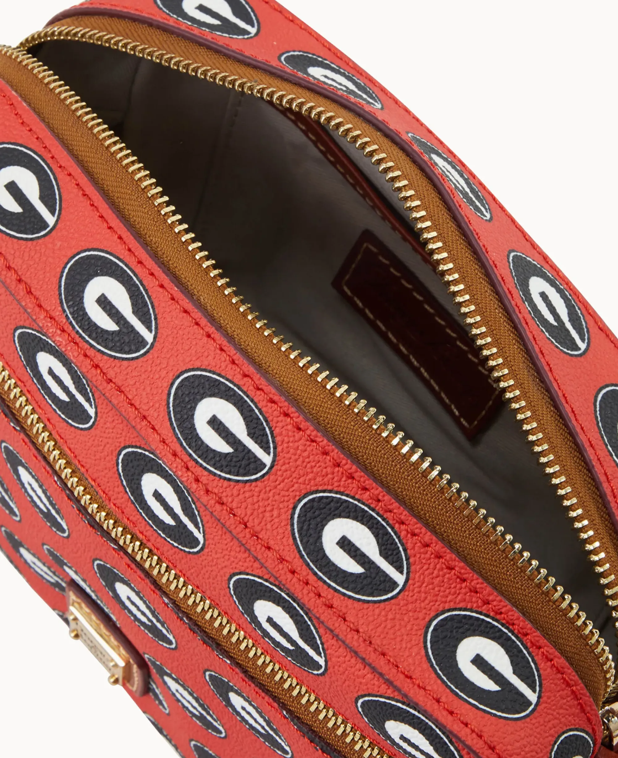 Dooney & Bourke Game Day Ready|Printed Fabric<Collegiate University of Georgia Camera Zip Crossbody U OF GEORGIA