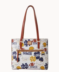 Dooney & Bourke Game Day Ready|Printed Fabric<Collegiate University of Shopper NOTRE DAME