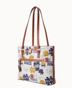 Dooney & Bourke Game Day Ready|Printed Fabric<Collegiate University of Shopper NOTRE DAME
