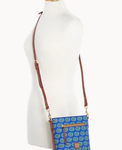 Dooney & Bourke Game Day Ready|Printed Fabric<Collegiate University of Florida Small Zip Crossbody U OF FLORIDA