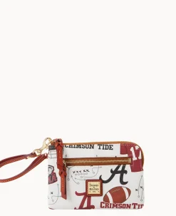 Dooney & Bourke Grab and Go|Wristlets<Collegiate University of Alabama Zip Around Wristlet White Multi