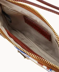 Dooney & Bourke Grab and Go|Wristlets<Collegiate University of Kentucky Zip Around Wristlet White Multi