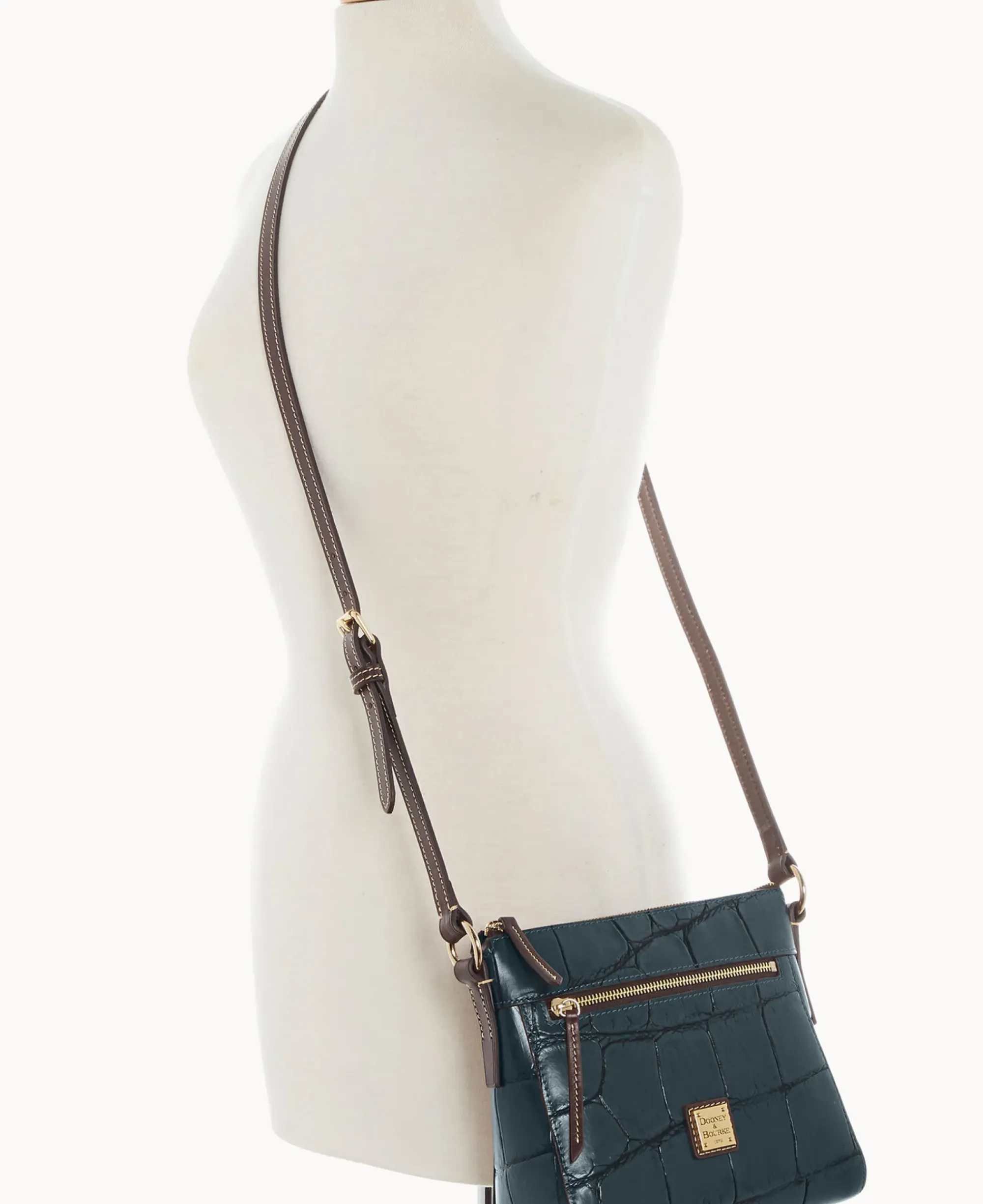 Dooney & Bourke Exotic Leather|Mini Bags<Denison Allison Crossbody Deep Teal