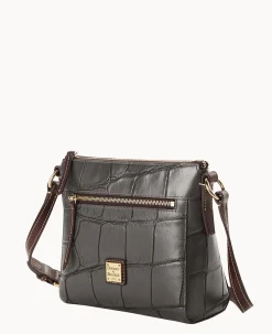 Dooney & Bourke Exotic Leather|Mini Bags<Denison Allison Crossbody Smoke Grey