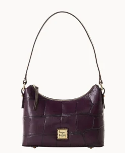 Dooney & Bourke Picnic in the Park|Exotic Leather<Denison Baguette Plum Wine