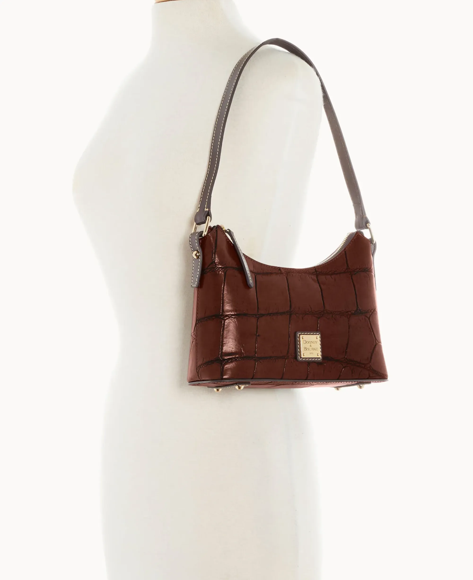 Dooney & Bourke Picnic in the Park|Exotic Leather<Denison Baguette Cognac