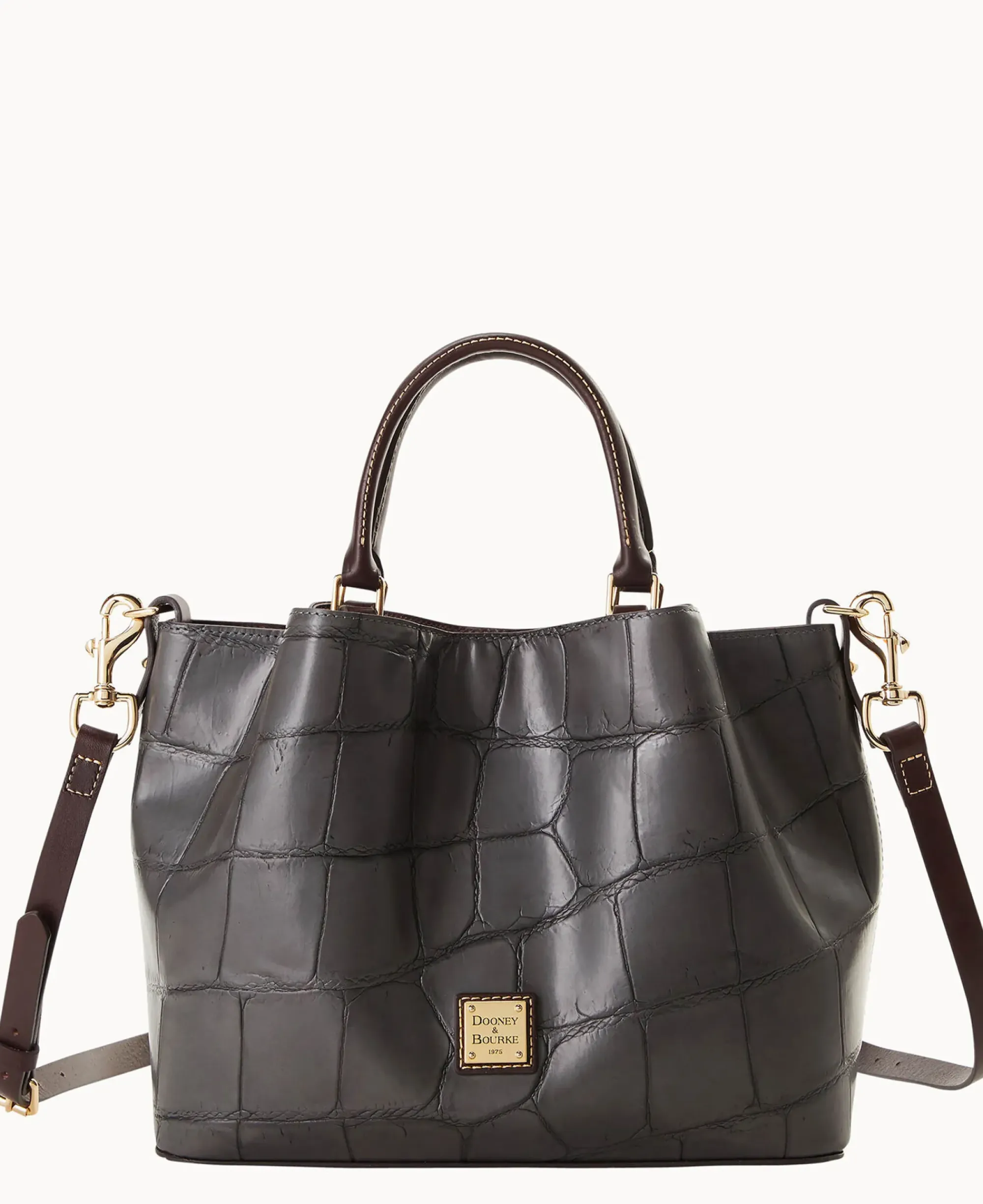 Dooney & Bourke Picnic in the Park|Exotic Leather<Denison Barlow Smoke Grey