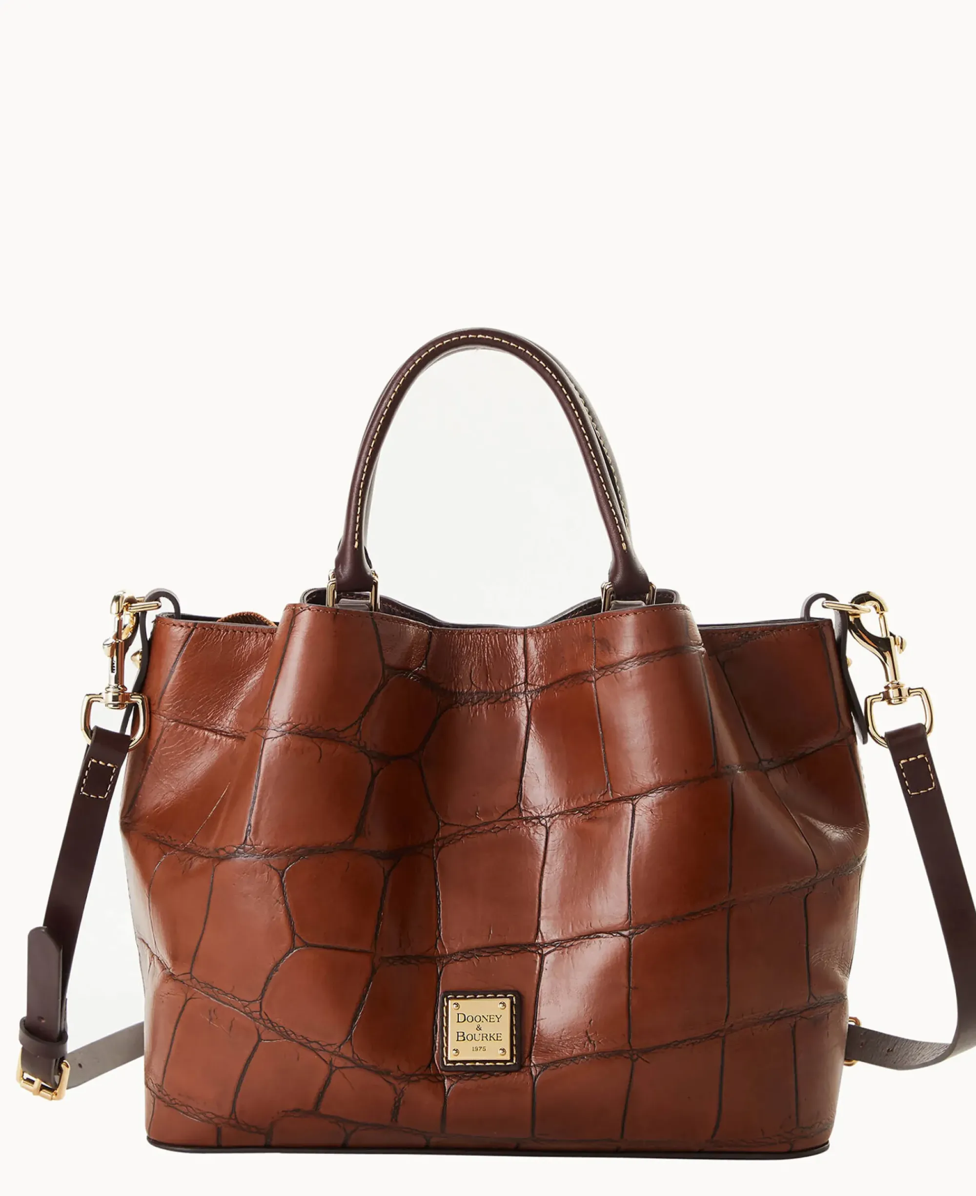 Dooney & Bourke Picnic in the Park|Exotic Leather<Denison Barlow Cognac