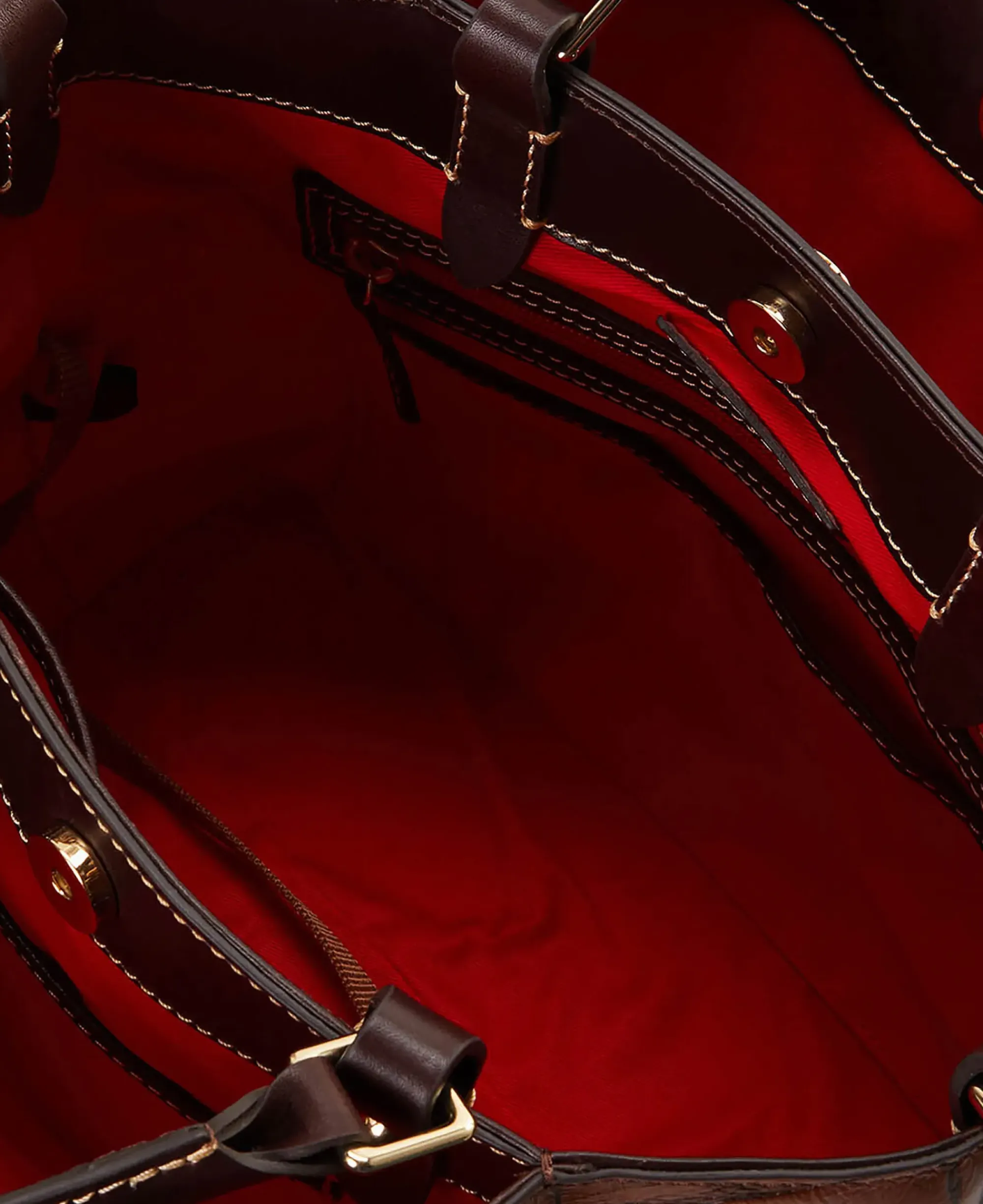 Dooney & Bourke Picnic in the Park|Exotic Leather<Denison Barlow Cognac