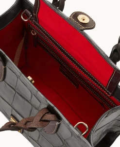 Dooney & Bourke Picnic in the Park|Exotic Leather<Denison Gia Satchel Smoke Grey