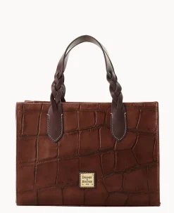 Dooney & Bourke Picnic in the Park|Exotic Leather<Denison Gia Satchel Cognac