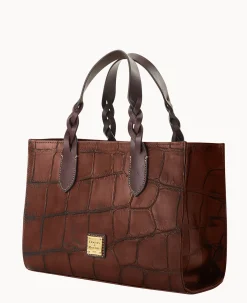 Dooney & Bourke Picnic in the Park|Exotic Leather<Denison Gia Satchel Cognac