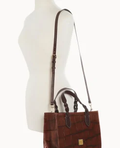 Dooney & Bourke Picnic in the Park|Exotic Leather<Denison Gia Satchel Cognac