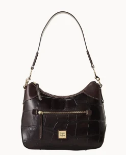 Dooney & Bourke Picnic in the Park|Exotic Leather<Denison Hobo Espresso