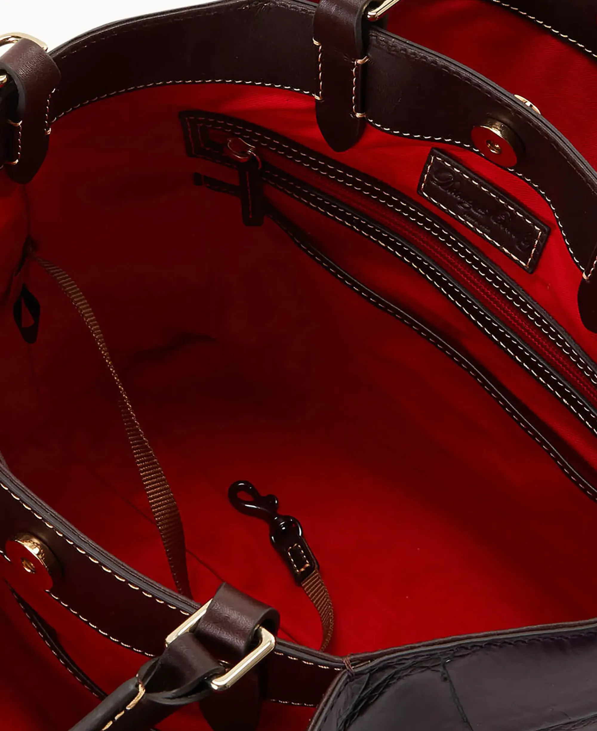 Dooney & Bourke Picnic in the Park|Exotic Leather<Denison Large Barlow Plum Wine