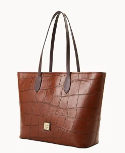 Dooney & Bourke Picnic in the Park|Exotic Leather<Denison Large Tote Cognac