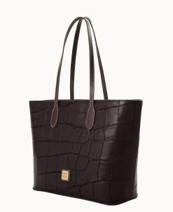 Dooney & Bourke Picnic in the Park|Exotic Leather<Denison Large Tote Espresso