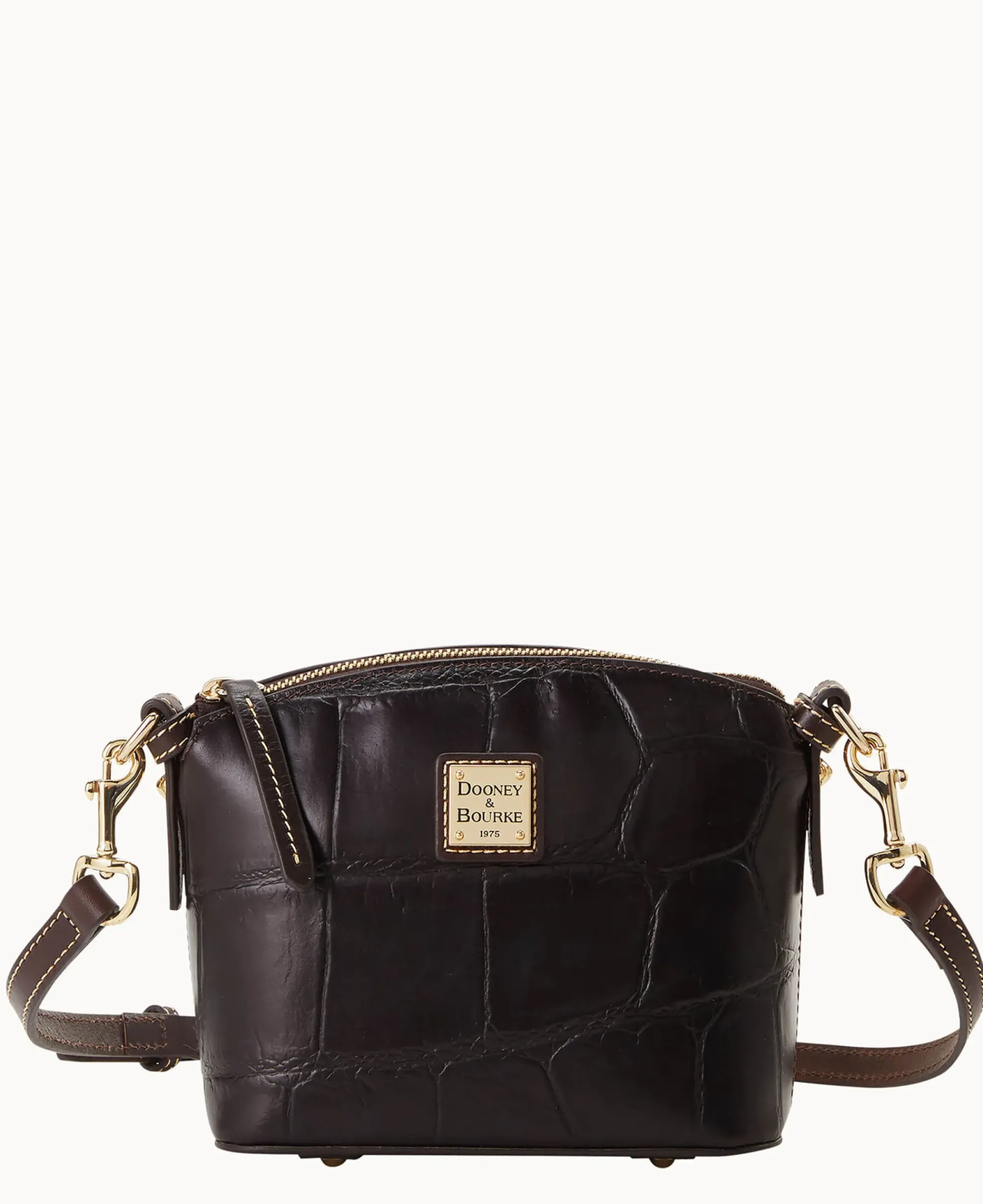 Dooney & Bourke Exotic Leather|Mini Bags<Denison Mini Domed Crossbody Espresso