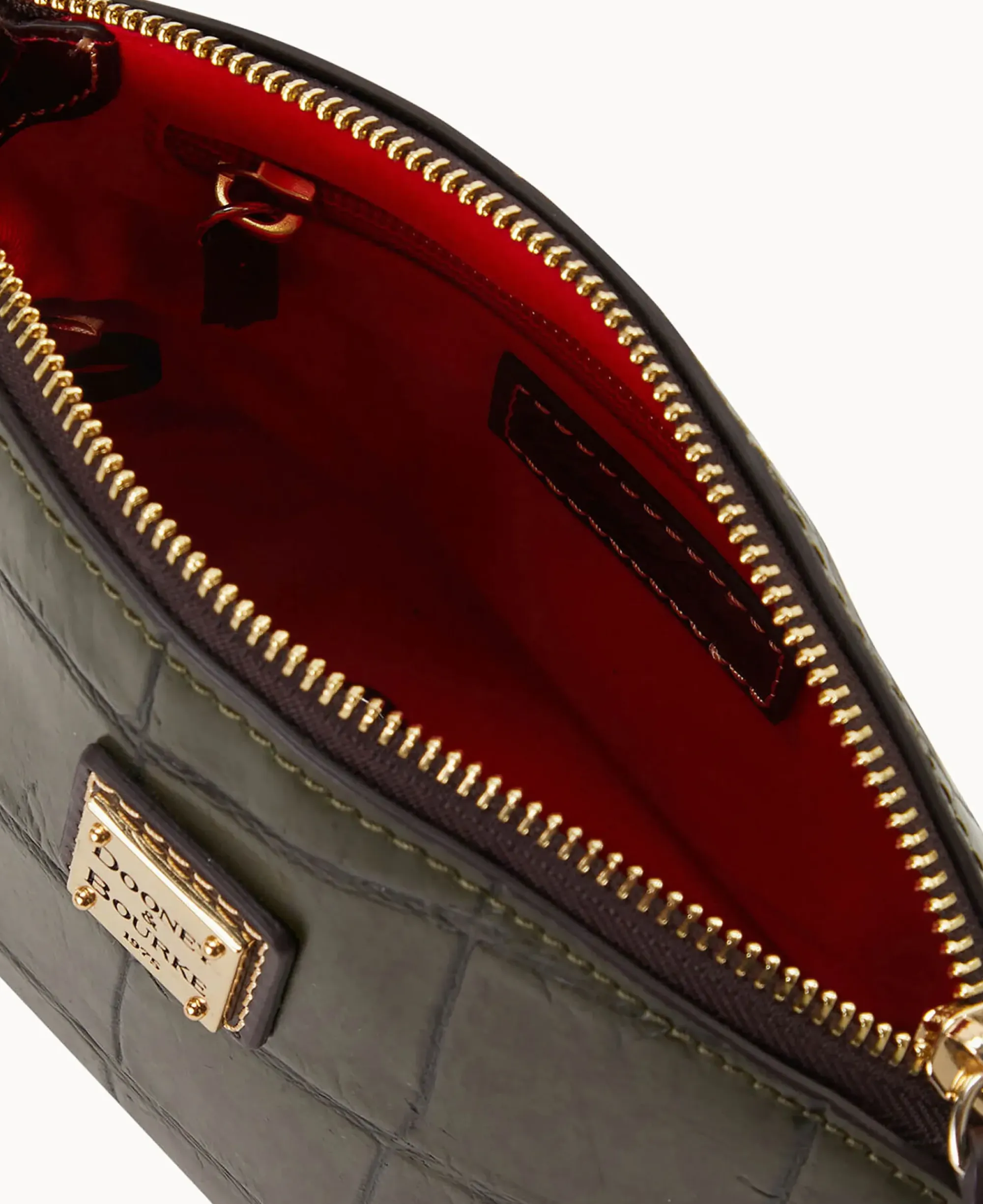 Dooney & Bourke Exotic Leather|Mini Bags<Denison Mini Domed Crossbody Olive