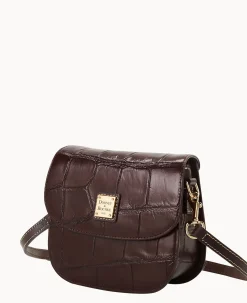 Dooney & Bourke Exotic Leather|Mini Bags<Denison Saddle Bag Espresso