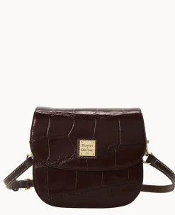 Dooney & Bourke Exotic Leather|Mini Bags<Denison Saddle Bag Espresso
