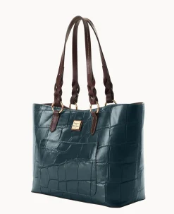 Dooney & Bourke Picnic in the Park|Exotic Leather<Denison Tammy Tote Deep Teal