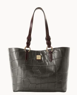 Dooney & Bourke Picnic in the Park|Exotic Leather<Denison Tammy Tote Smoke Grey