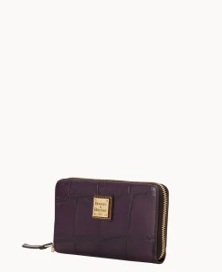 Dooney & Bourke Grab and Go|Wristlets<Denison Zip Around Phone Wristlet Plum Wine
