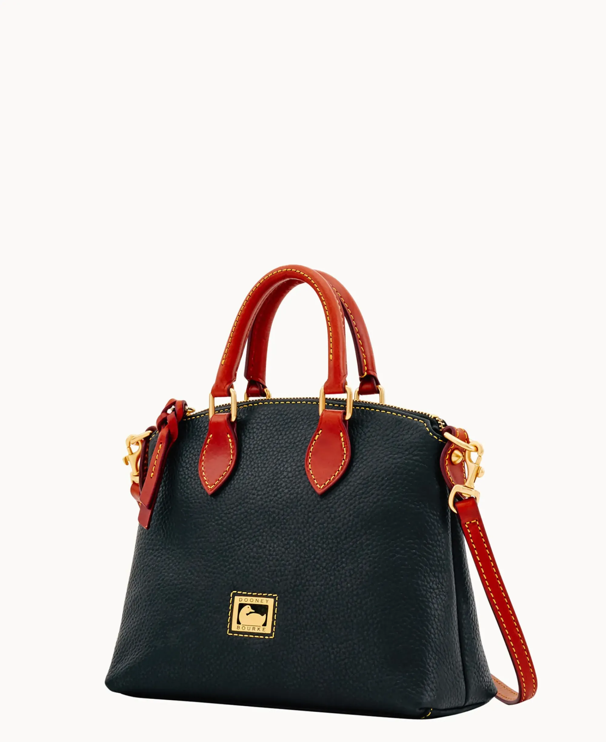 Dooney & Bourke Pebbled Leather|Mini Bags<Dillen Crossbody Satchel Black