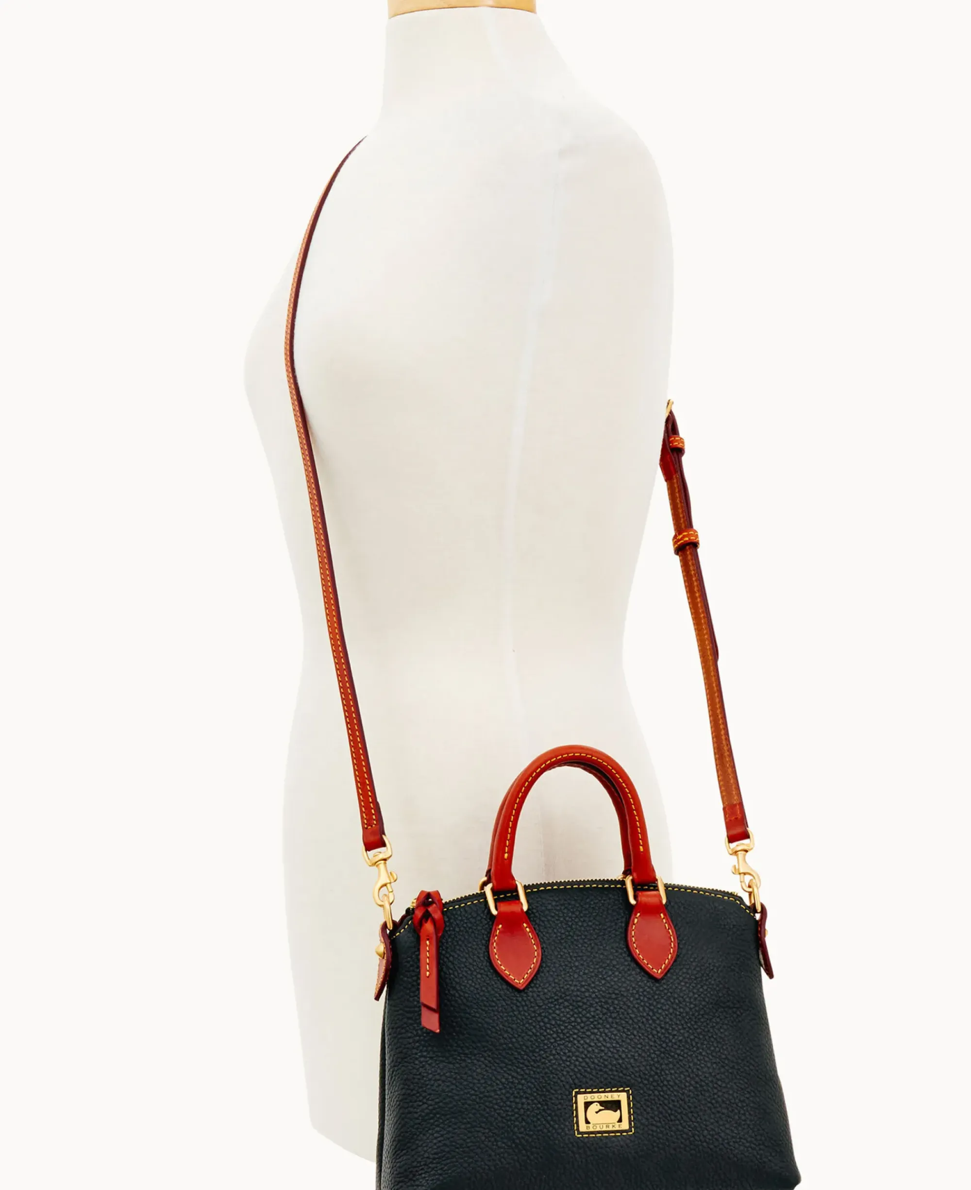 Dooney & Bourke Pebbled Leather|Mini Bags<Dillen Crossbody Satchel Black