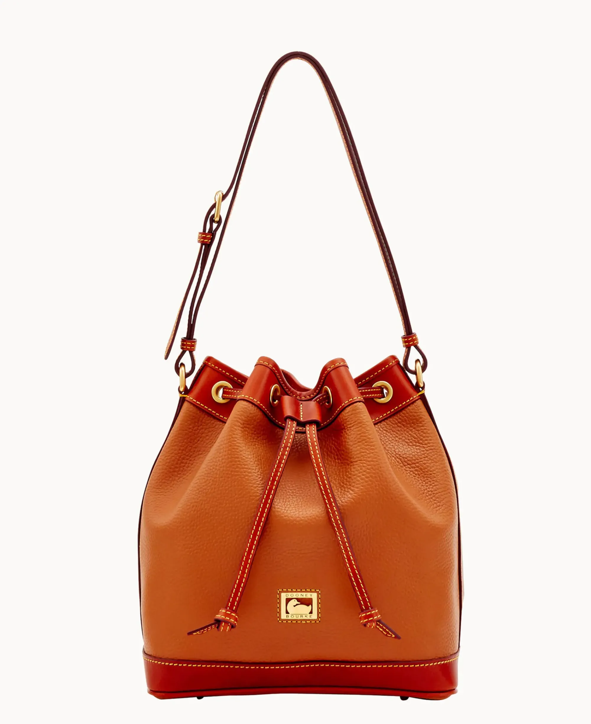 Dooney & Bourke Pebbled Leather|Shoulder Bags<Dillen Drawstring Caramel