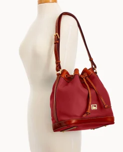 Dooney & Bourke Pebbled Leather|Shoulder Bags<Dillen Drawstring Red